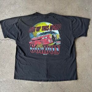 Vintage 1999 Jeff Gordon out of this world graphic racing nascar tshirt